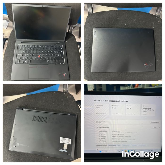 Lenovo x1 carbon gen 9 i7 1185g7 16gb ssd 512gb touch