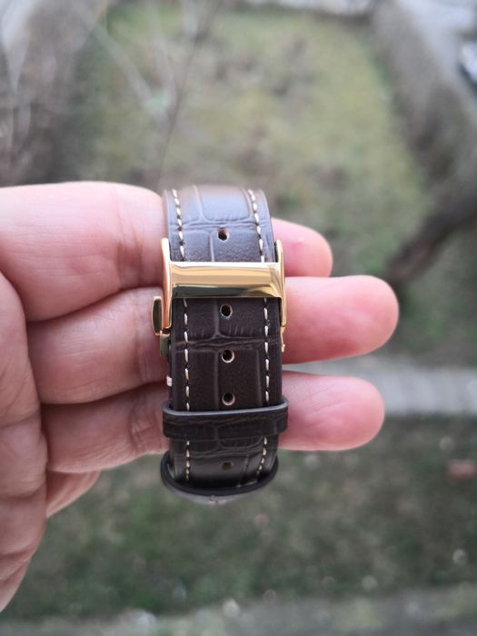 Ceas automatic King Seiko Vanac two tones curea piele deployant