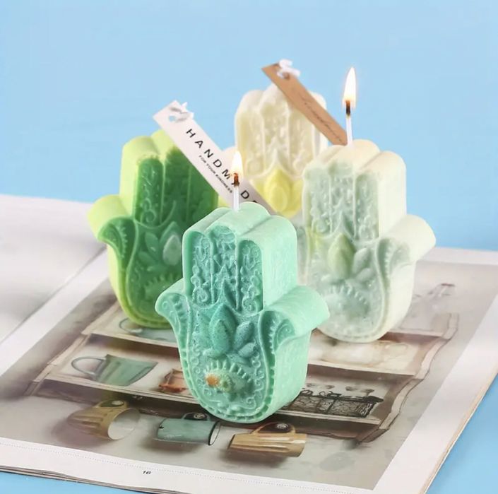 Силиконова форма за свещи “Ръката на Фатима”