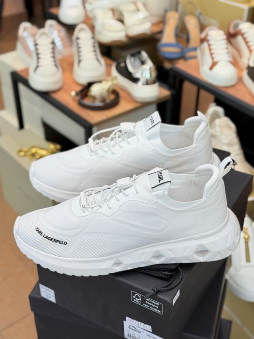 Мъжки маратонки KARL LAGERFELD – Оригинал – №46 – Бели – 135€