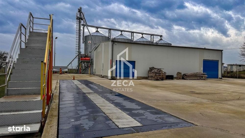 Siloz cu 880 tone capacitate totala (4 celule) si 1650mp teren