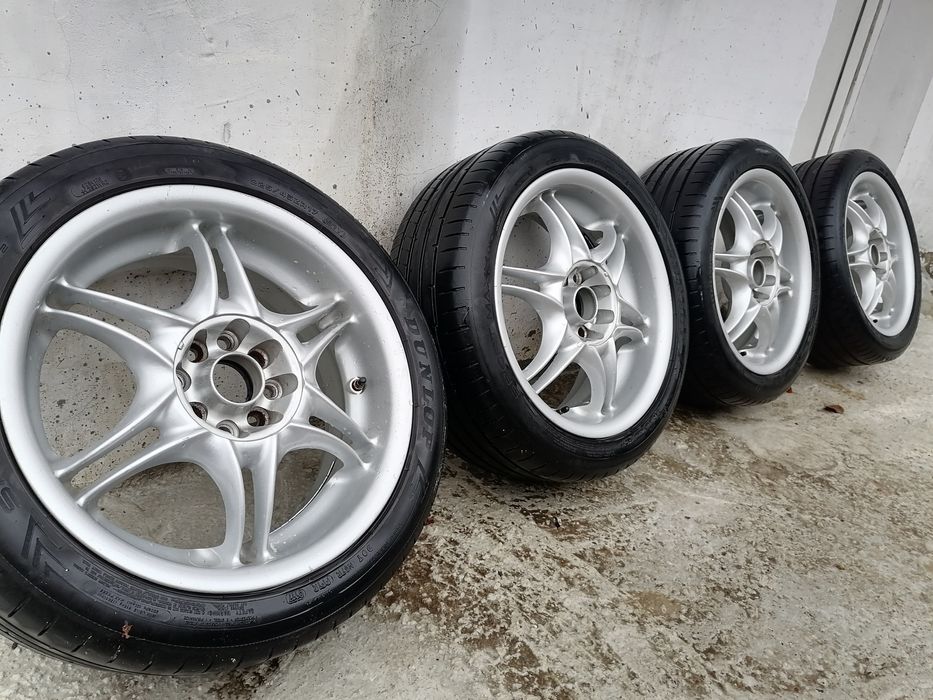 Джанти 4х114.3 17" с много добри гуми Дънлоп