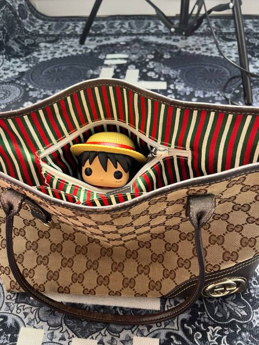 винтажная сумка gucci gg canvas
