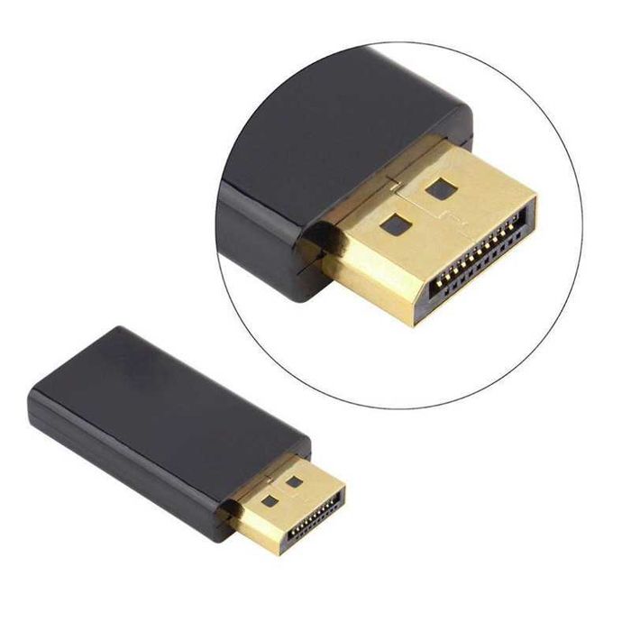 Адаптер Преходник мъжки Display Port DP към женски HDMI 4K