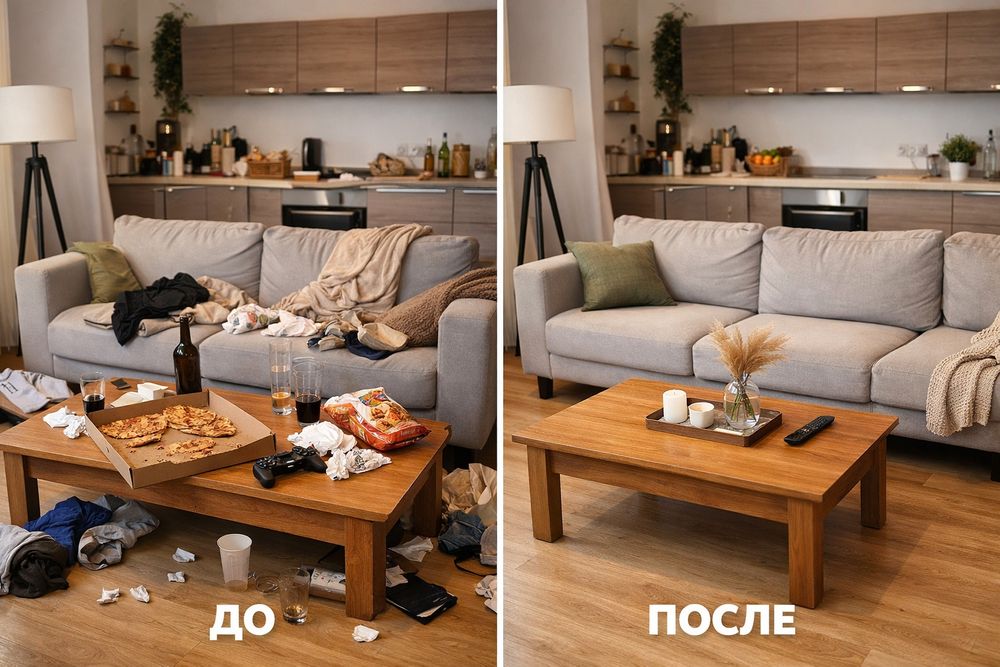 Уборка домов, офисов