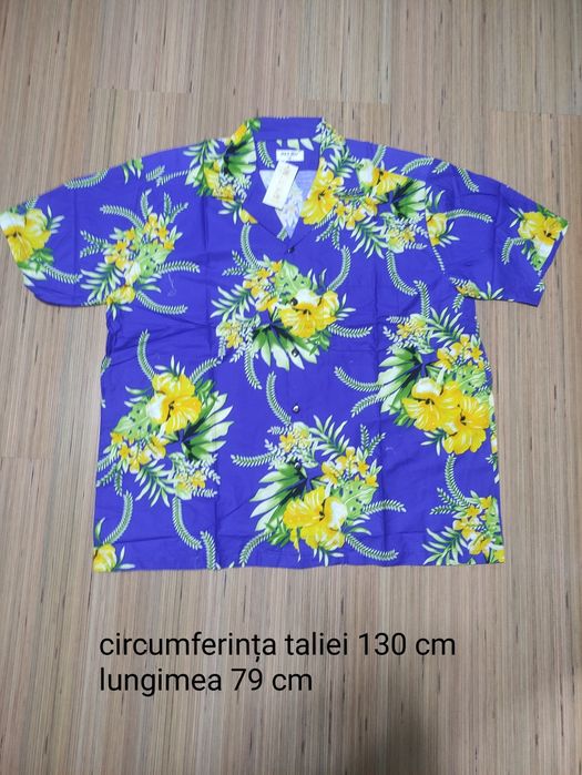 Camasi Hawai inflorate 52 are 130cm de jur împrejurul burții