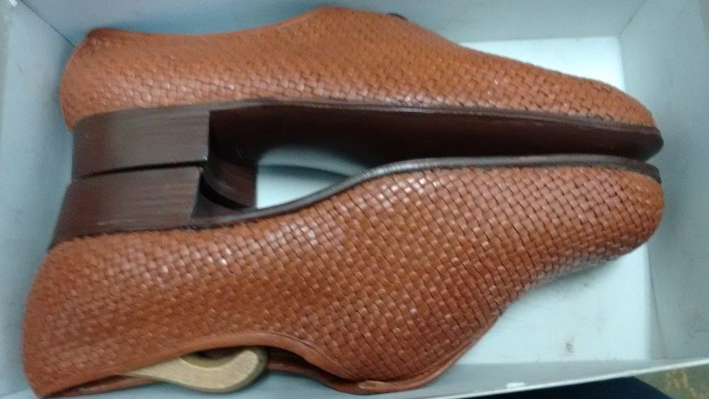 Pantofi anii'70 Noi/NOS Piele Masura 28,5/8/44 Vintage Retro Nepurtati