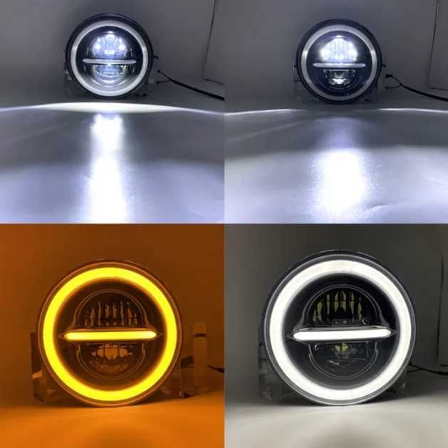 Кръгли LED фарове НИВА,УАЗ,ЗИЛ