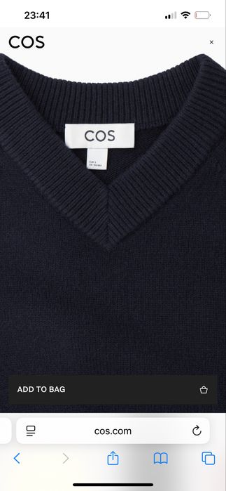 Джемпер шерстяной COS