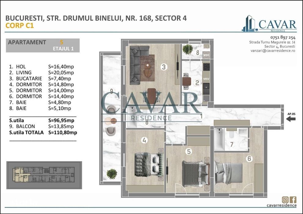 Proiect Nou Cavar Residence Drumul Binelui 168