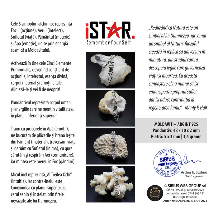 Pandantiv „Heart Chakra Alchemy” - iSTAR