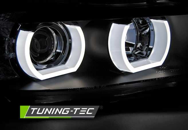 Far faruri BMW E90 E91 NFL Xenon 3D Angel Eyes negru NOU