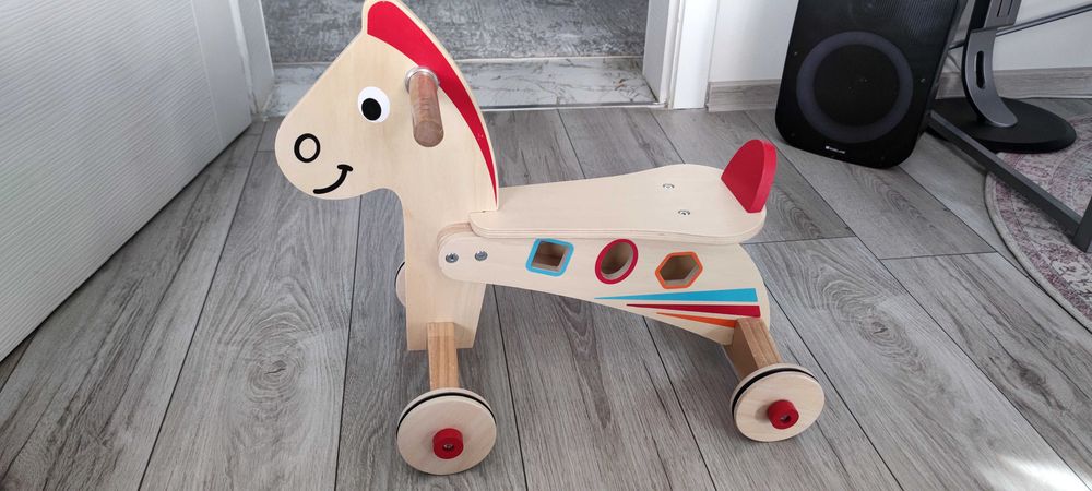 Дървено конче за игра 3 в 1