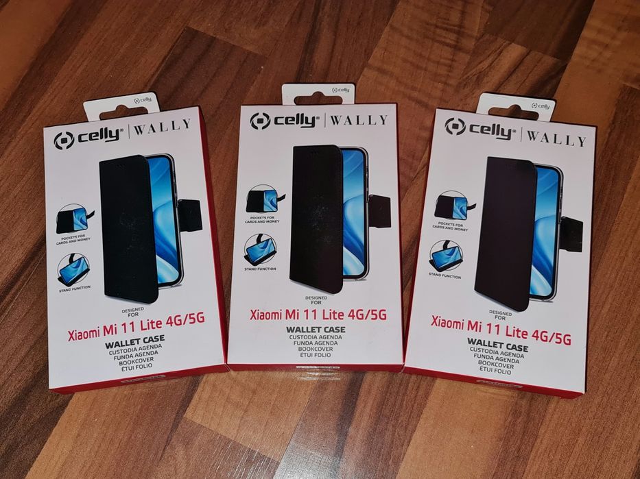 Husa originala Celly Wallet Case Xiaomi Mi 11 Lite 4G/5G 11 Lite 5G NE