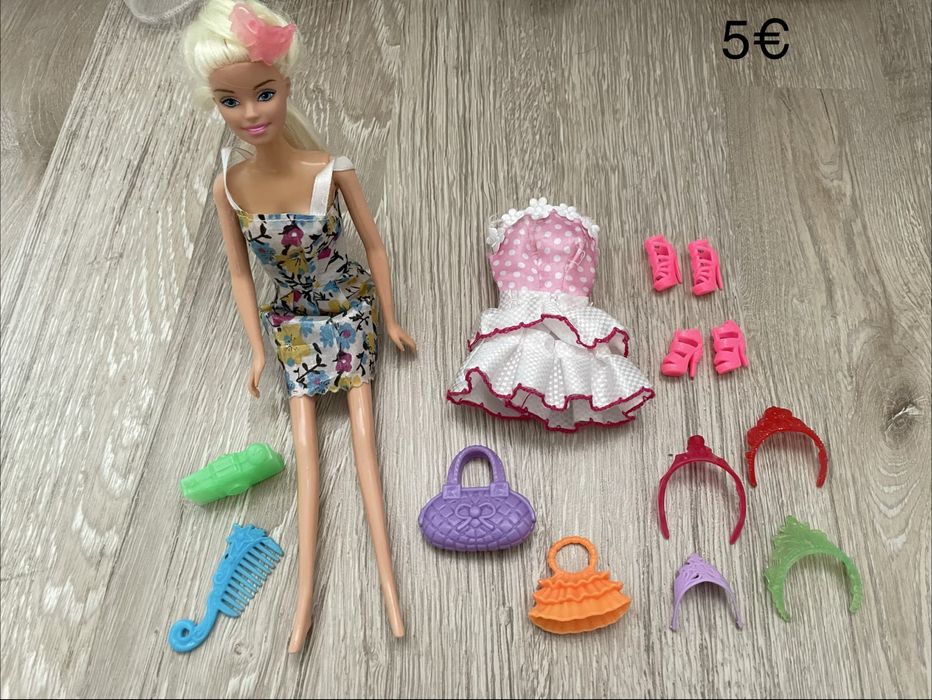 Кукли  барбита с аксесори, детски комплекти за прически, маникюр