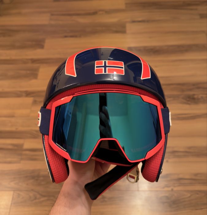 Casca si ochelari ski Briko Vulcano