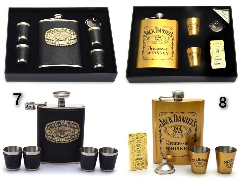 Подаръчен Комплект - Манерка с Аксесоари Jack Daniels и други !!!