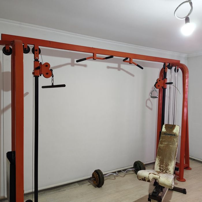 Тренажёры, гантели и блины