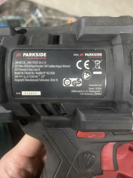 Гайковерт Parkside 20-Li C4