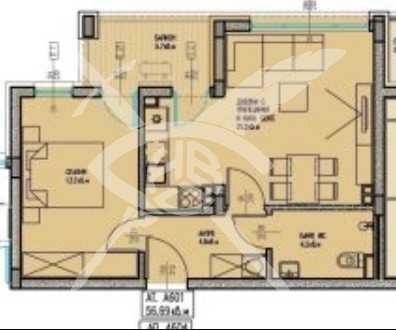 Продава се Двустаен апартамент в Бургас, Славейков - 64 кв.м за 1050 €/кв.м - Снимка #1