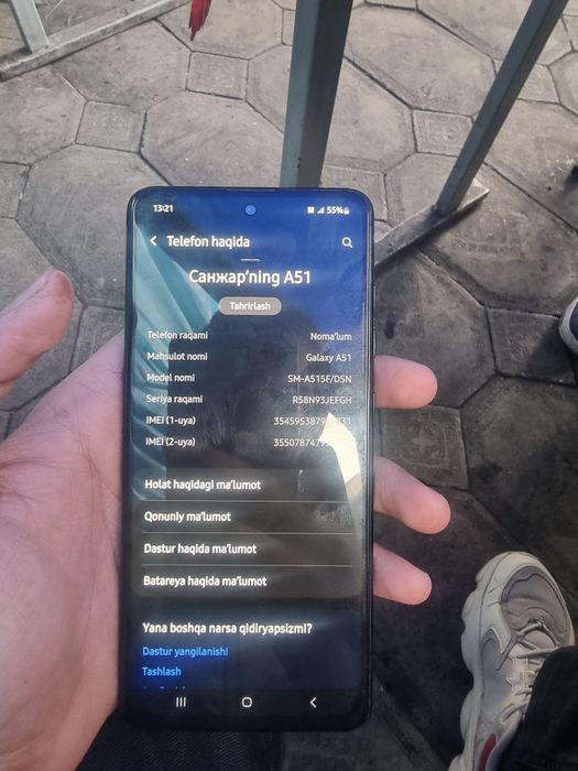 Samsung a 51 yangidek