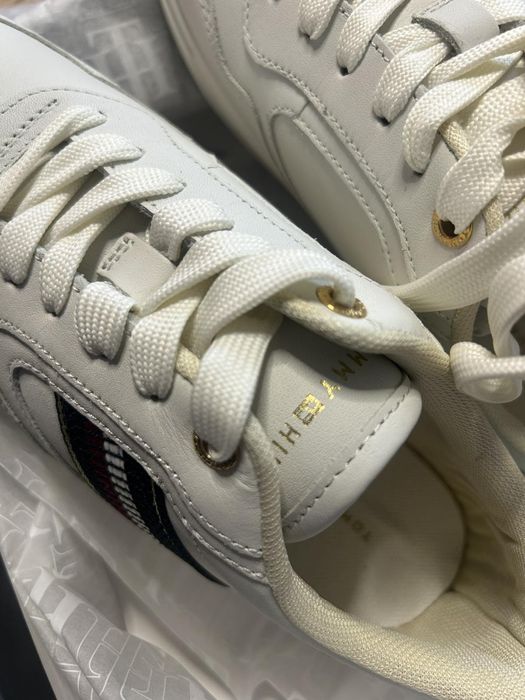 Маратонки сникърси с висока подметка женски оригинални Tommy Hilfiger