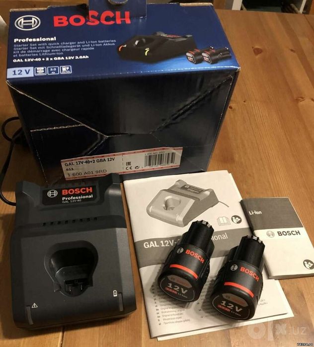 аккумуляторных батарей Bosch GAL 12 V-40+2x GBA