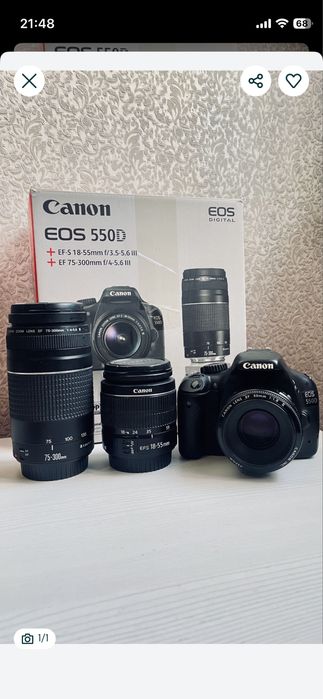 Canon 550d с доп. Обьективами