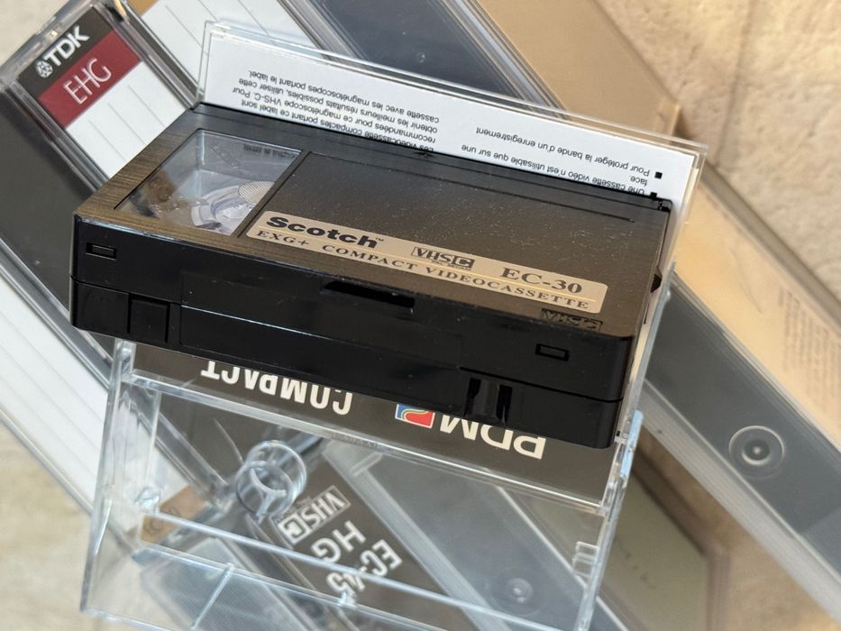 Lot 10 casete video format VHS-C
