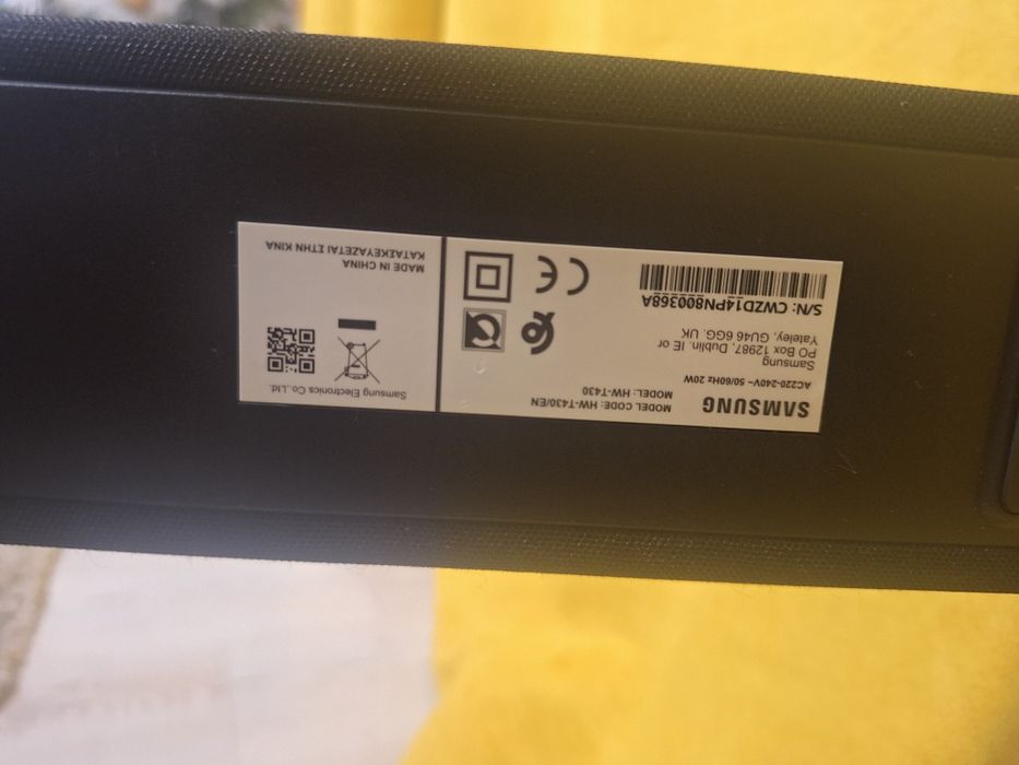 Soundbar Samsung HW-T430, 2.1, 200W,Dolby, DTS, Wireless Subwoofer