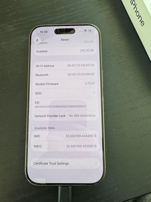 Iphone 16 pro 256gb