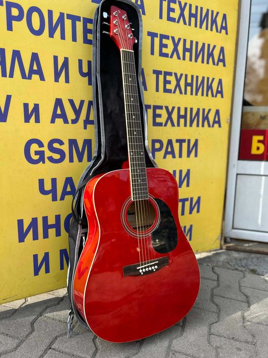 Акустична китара син Stagg SA20D RED
