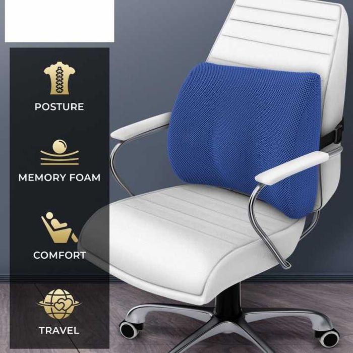 Ортопедична възглавница Mercado Trade,За лумбална опора с охлаждащ гел