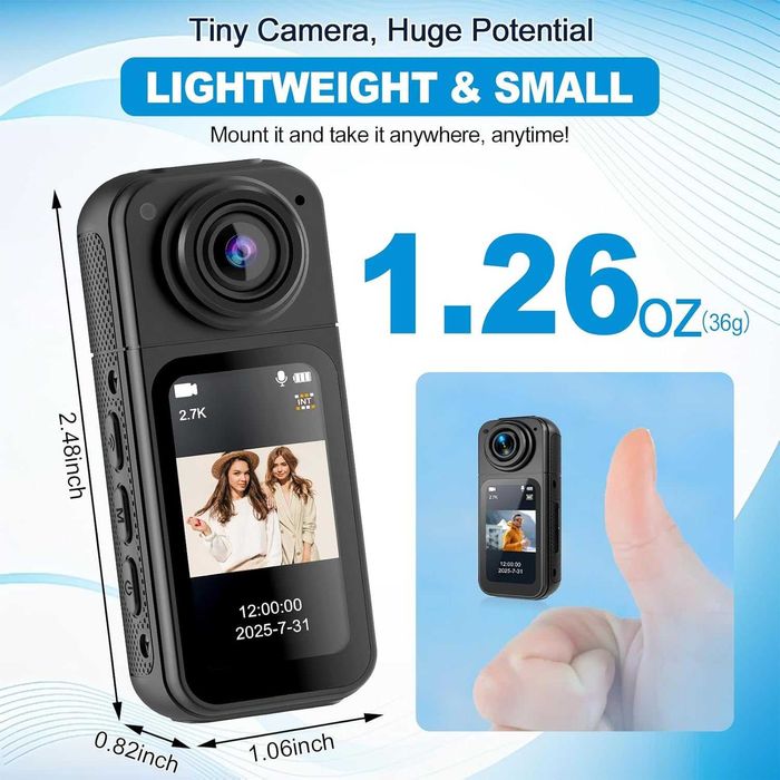 Мини екшън камера , 2.7K