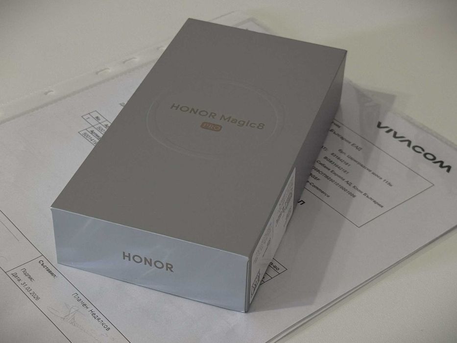 Бартер! НОВ! 24м.Гаранция! Honor Magic 8 PRO 512GB Sunrise Gold (Златен)