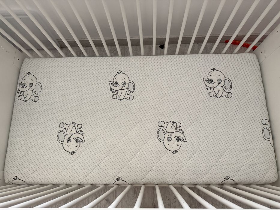 Pat bebelus cu saltea de cocos