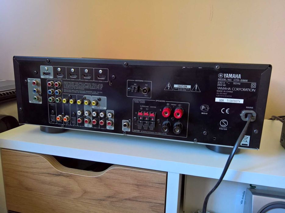 5.1 Receiver YAMAHA HTR-2866, HDMI ARC, 4K Pass-Through
