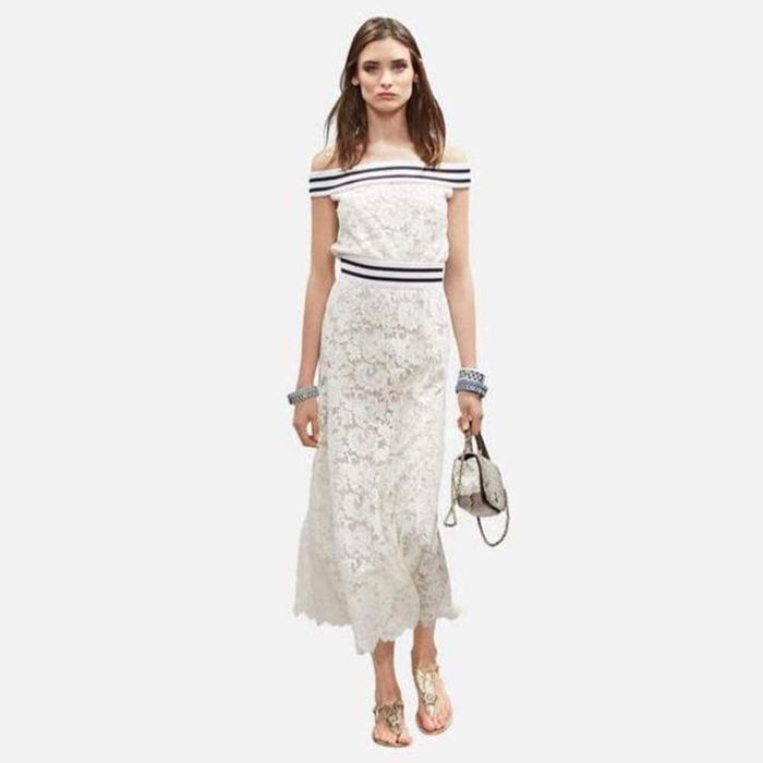 CHANEL Lace Dress S оригинална рокля