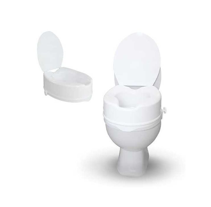 Mobiclinic Titan тоалетна седалка с капак за възрастни и трудноподвижни 14 см