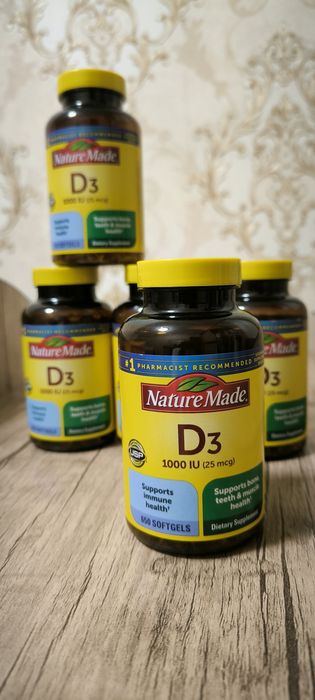 Nature Made Vitamin D3 — Quyosh nuri sizning kaftingizda!