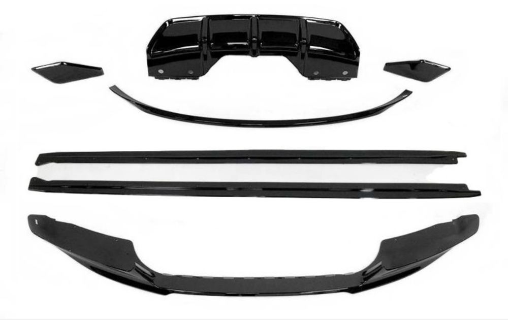 Pachet prelungiri bara fata praguri difuzor   BMW F15 X5  sau X6 F16