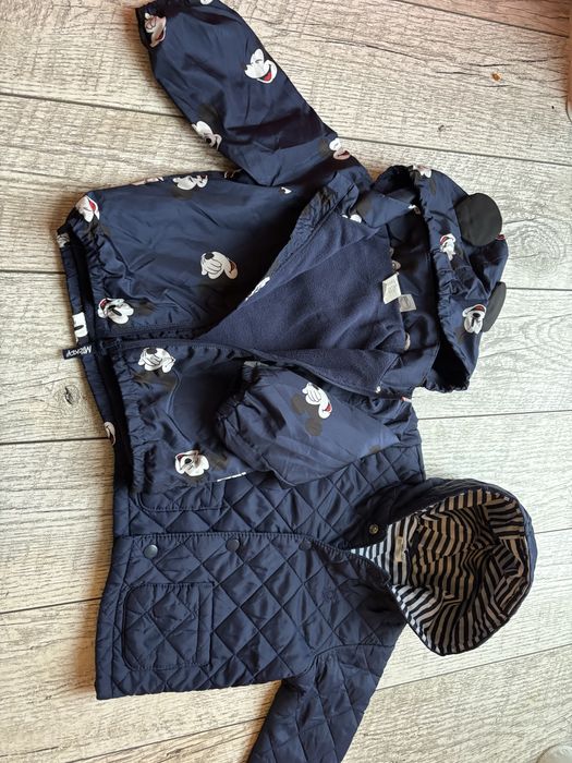 Geaca 12-18 luni (74 cm) de la Benetton si Disney cu Mickey