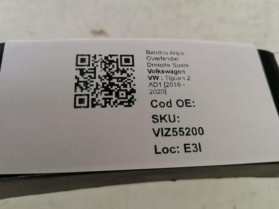 Bandou Aripa Overfender Dreapta Spate Volkswagen VW Tiguan 2 AD1 2016