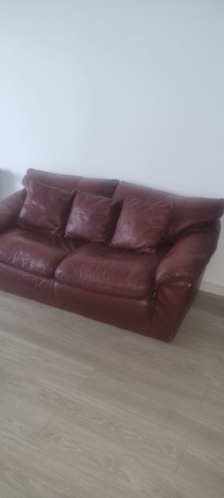Canapele de piele  cu mobila de sufragerie
