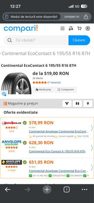 Anvelope noi vara continental