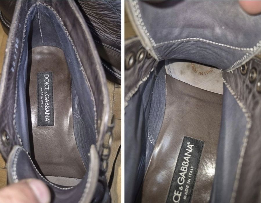 Ghete lux Dolce & Gabbana, Brogue Piele, Made in Italy, Bărbați - 40
