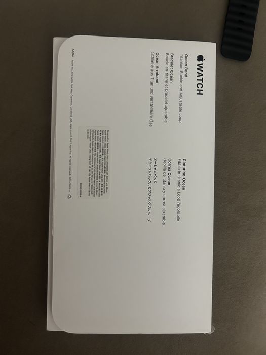 APPLE WATCH ULTRA gps cellular titanium case with ocean band