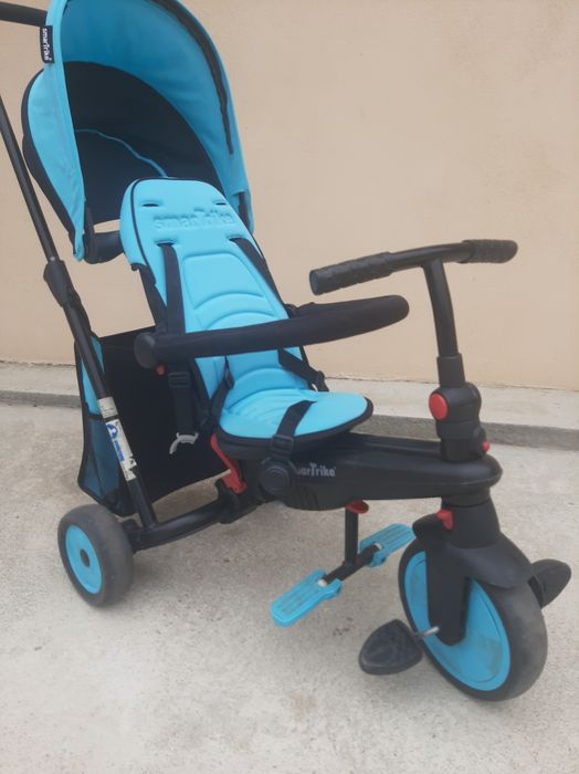 Tricicletă Smart Trike pliabilă - Albastru