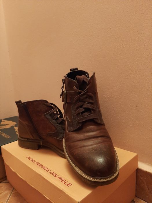 Ghete Barbati de Piele ptr iarna,fara blană!