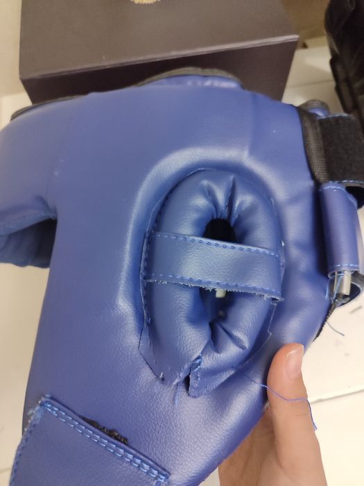 Шлем боксёрский синий